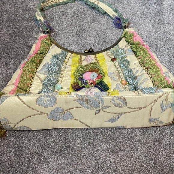 Ziba The Collection Vintage Purse Handbag Kiss Lock Unique - Picture 8 of 16